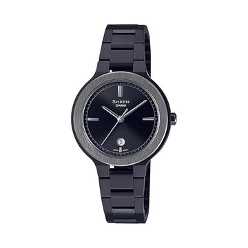 Casio Sheen Analog Black Dial  for Women (SH304)