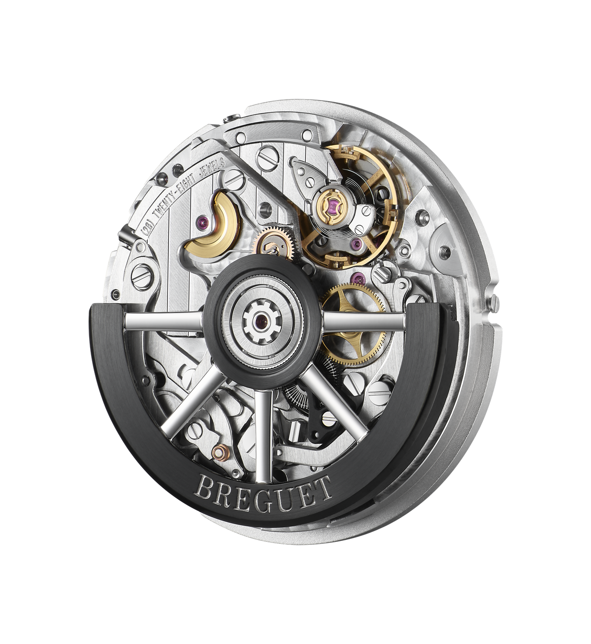 Breguet Marine 5527BR/12/5WV – calibre 582QA movement, back