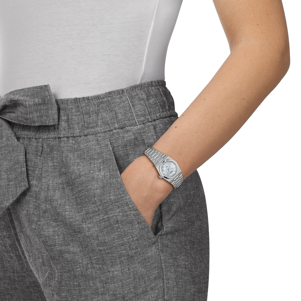 Tissot PRX 25mm T137.010.11.111.00 Watch for Women - on the wrist