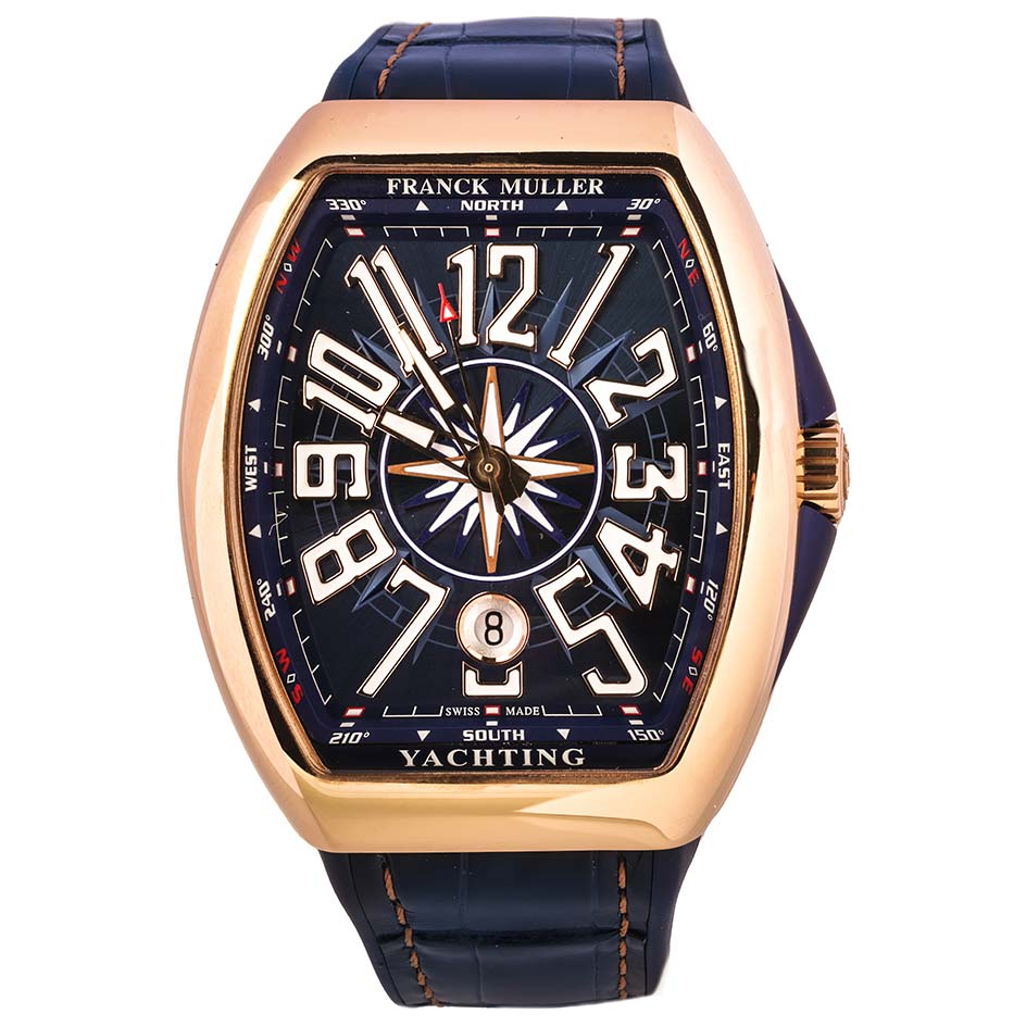 Franck Muller Vanguard Yachting 41 x 50 mm Rose Gold V41 SC DT YACHT 5N BL Watch for Men