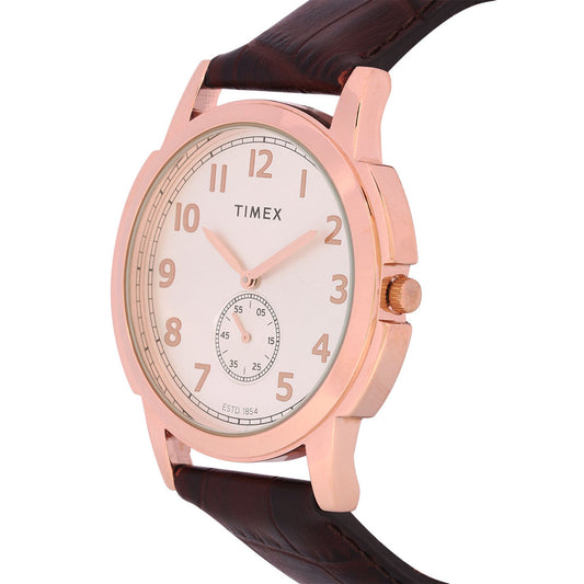 Timex Analog Silver Dial Men's Watch (TW000U315)
