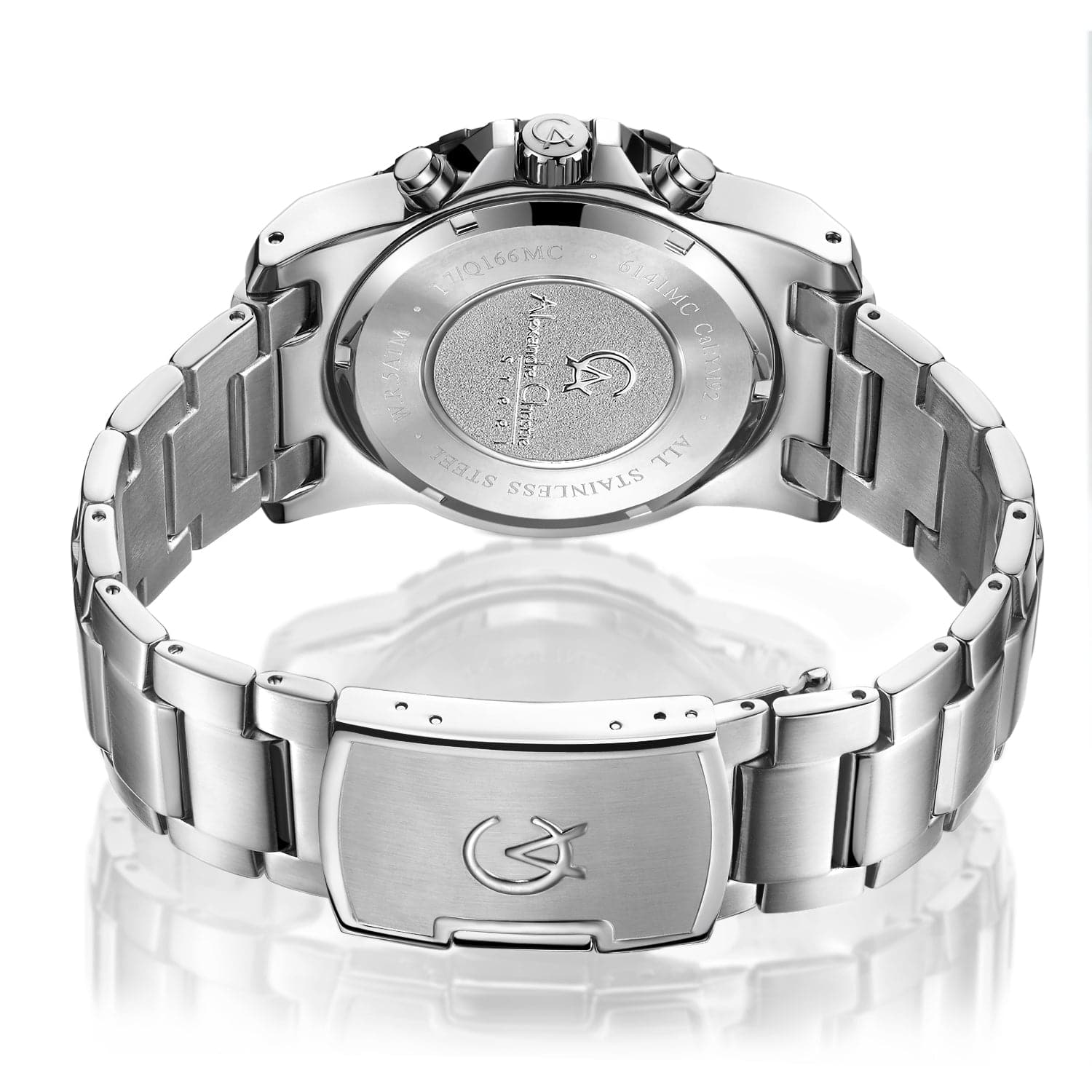 AC 6141 MCB Chronograph For Men – Silver - Kamal Watch Company