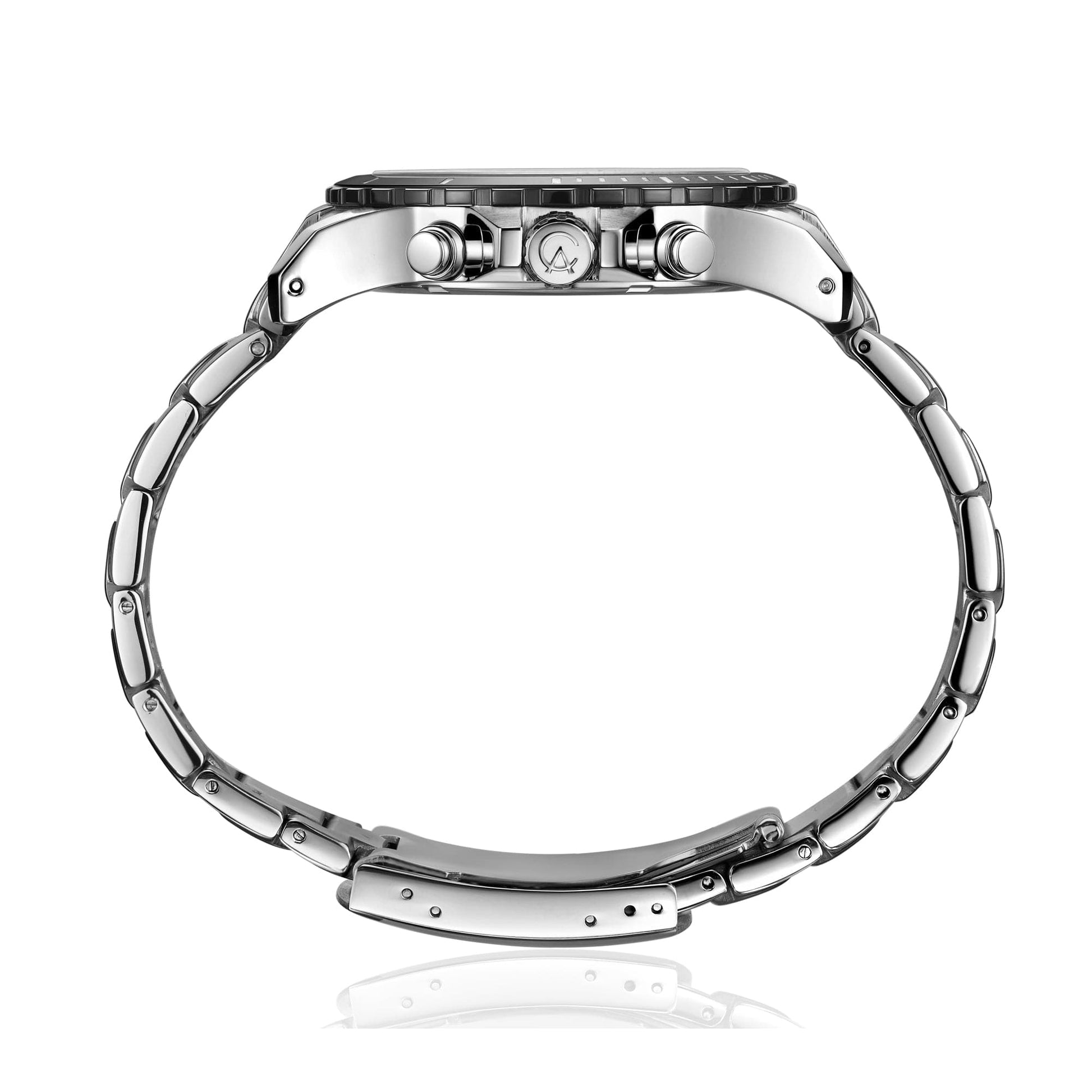 AC 6141 MCB Chronograph For Men – Silver - Kamal Watch Company