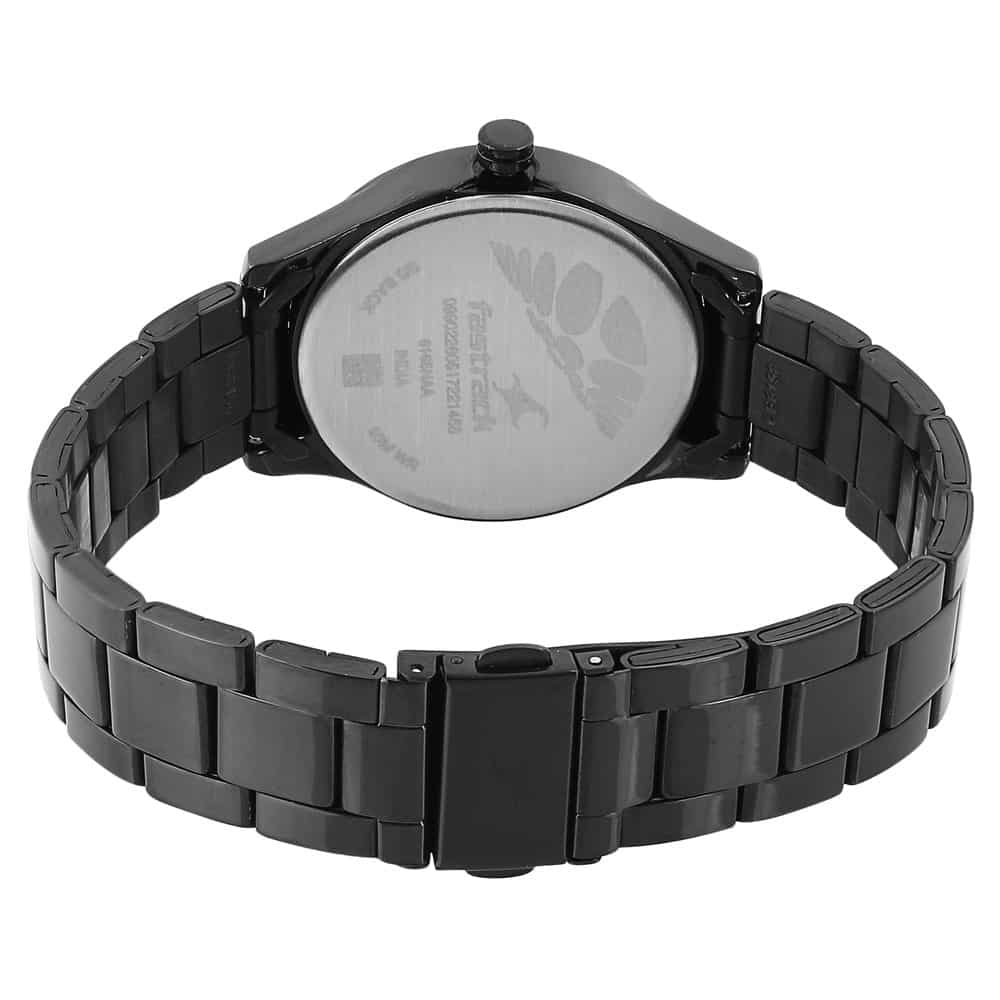 All nighters black dial metal strap watch Outlet