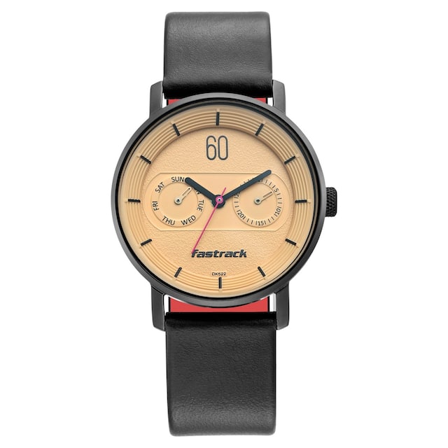Beige Dial Analog with Day & Date Watch NP6198NL01