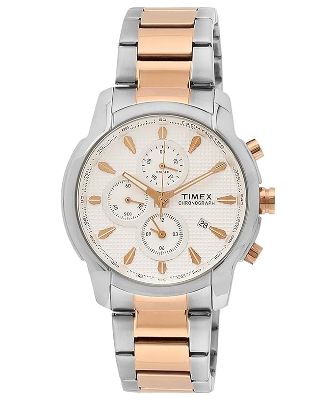 Timex E-Class Chronograph Silver Dial Men's Watch - TW000Y507