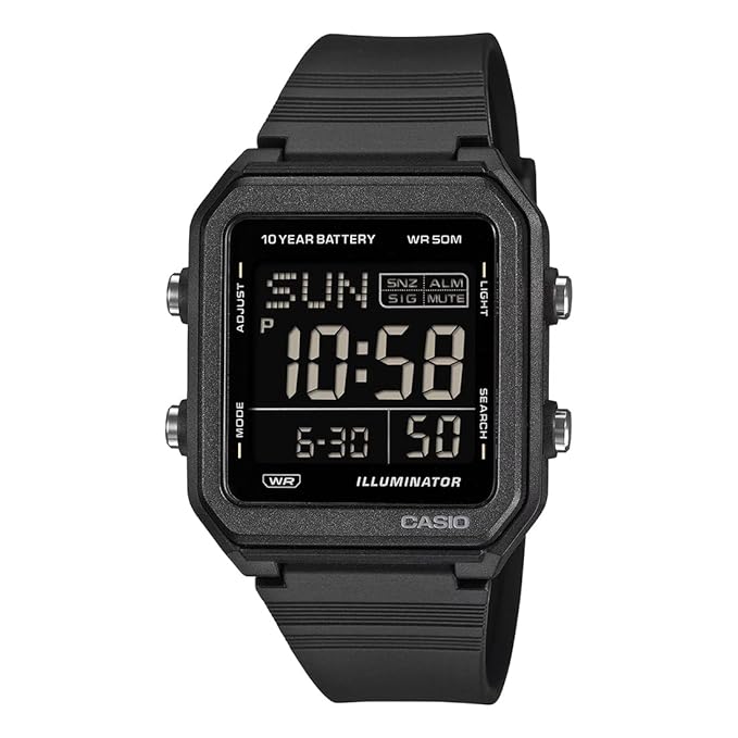 Casio G-Shock Unisex Quartz Black Dial Digital Resin Watch I134