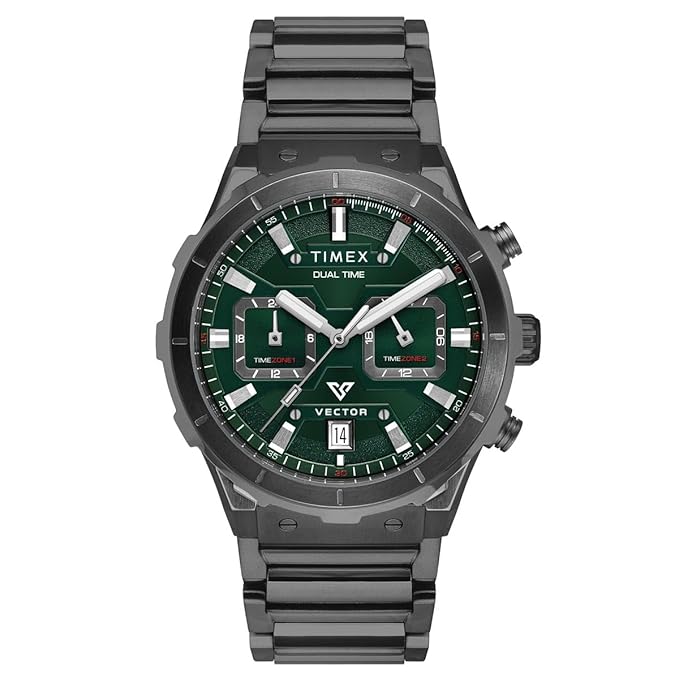 TIMEX Men Green Round Dial Analog Chronograph Watch - TWEG24802