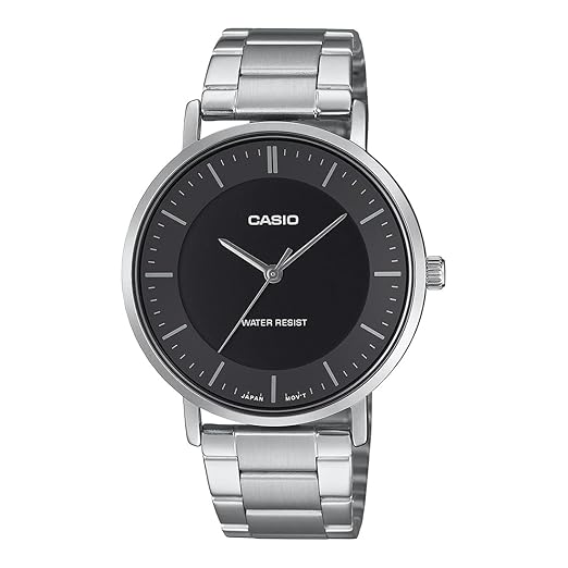 Casio A2411 Enticer Analog Black Dial for Men
