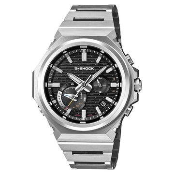 Casio G-Shock Men Solar Black Dial Analog Stainless Steel Watch G1770