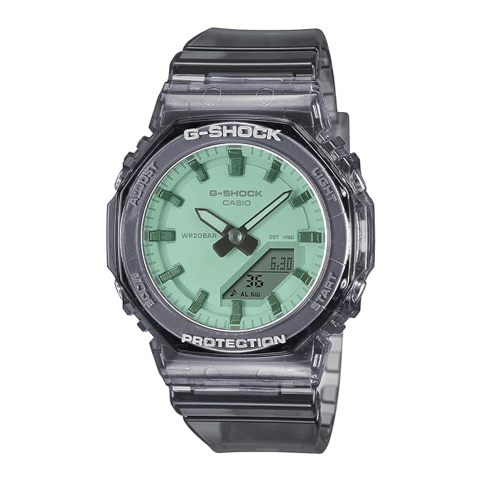 Casio G-Shock Women Quartz Green Dial Analog-Digital Resin Watch G1822