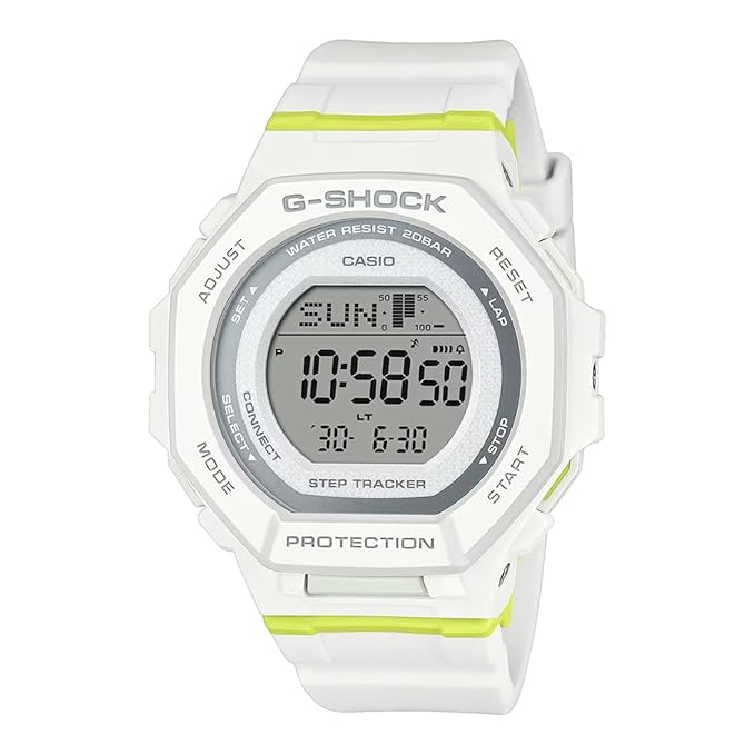Casio G1696 Bluetooth Digital White Dial for Women