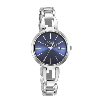 Titan NP2642SM02 Analog Blue Dial Watch for  Women