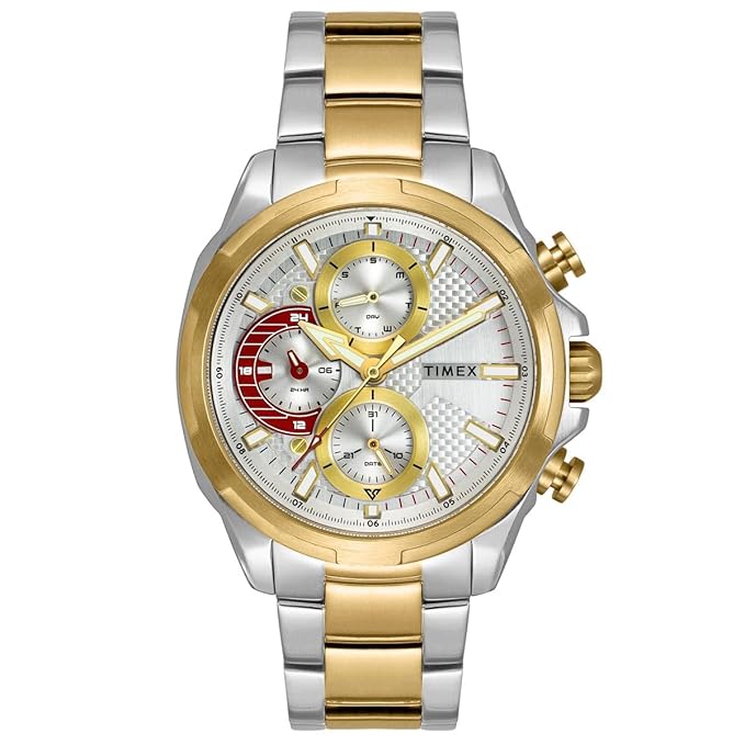 TIMEX Men Silver Round Dial Analog Watch - TWEG25001