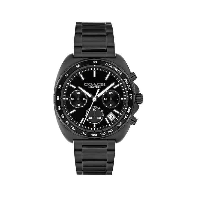 COACH Charter Qtz Fashion Chrono Tonneau Dial Men's Watch