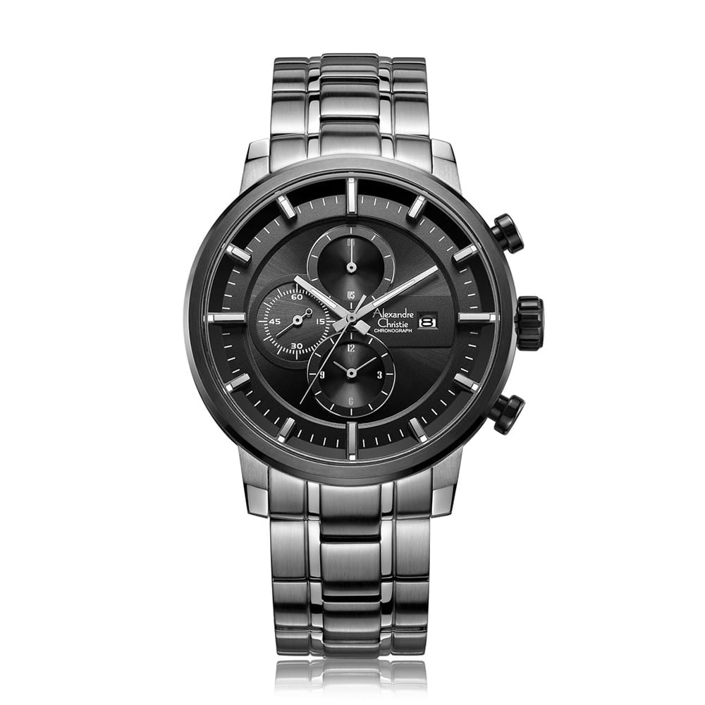AC 6323 MCB Chronograph Watch For Men – Silver Black-6323MCBTBBA