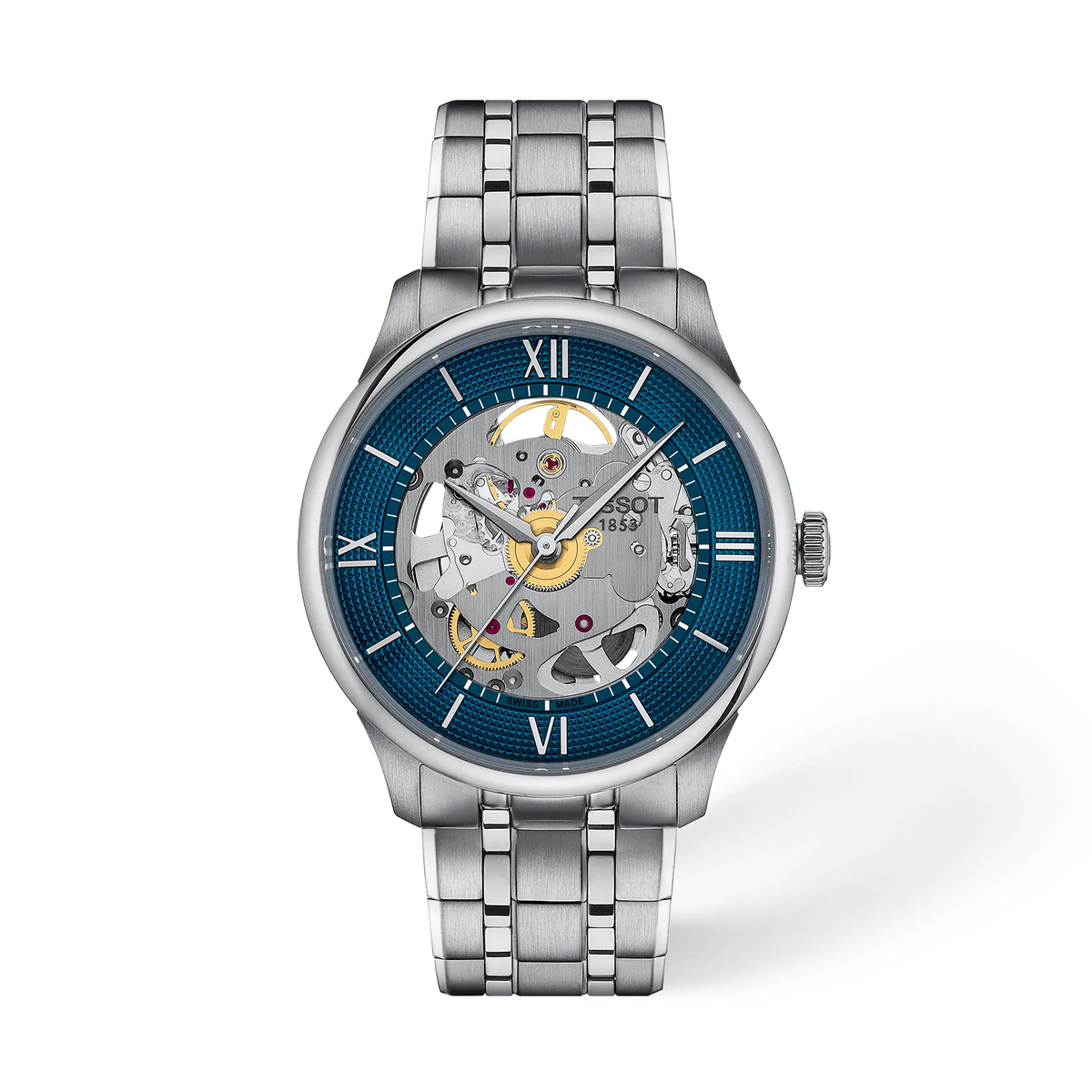 Tissot Chemin des Tourelles Skeleton 39mm T139.836.11.048.00 Unisex Watch - front view