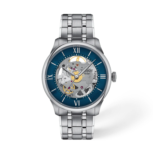 Tissot Chemin des Tourelles Skeleton 39mm T139.836.11.048.00 Unisex Watch - front view