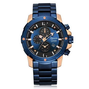 Alexandre Christie 6410MCBURBU Chronograph Watch for Men