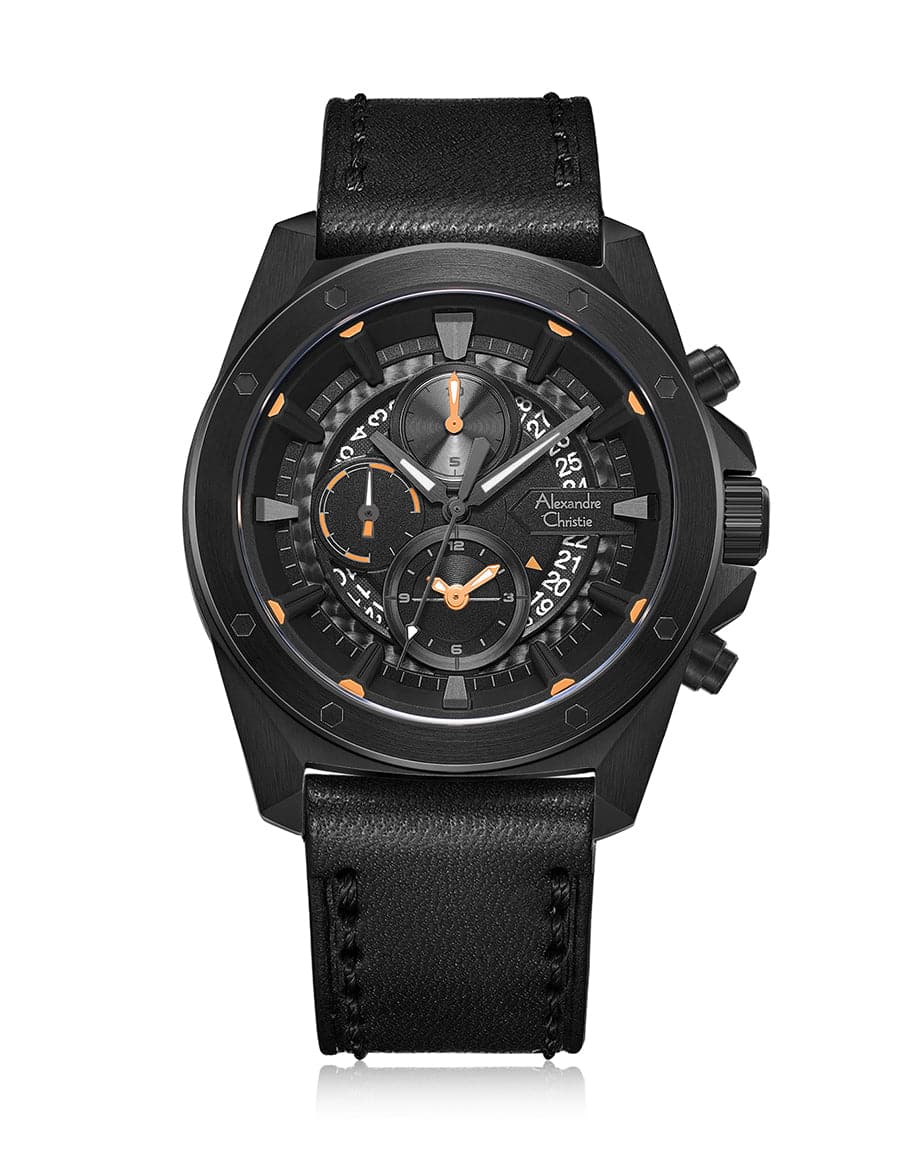ALEXANDRE CHRISTIE Chronograph Watch for Men 6594MCLBRBA - Kamal Watch Company