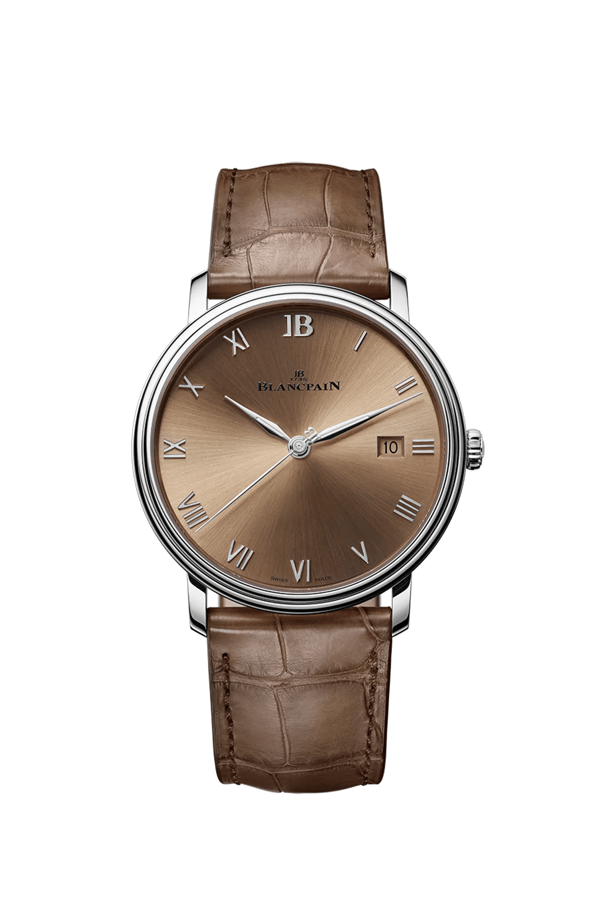 Blancpain Villeret Ultraplate 6651N-1146-55B 40 mm Steel Brown Dial Watch for Men
