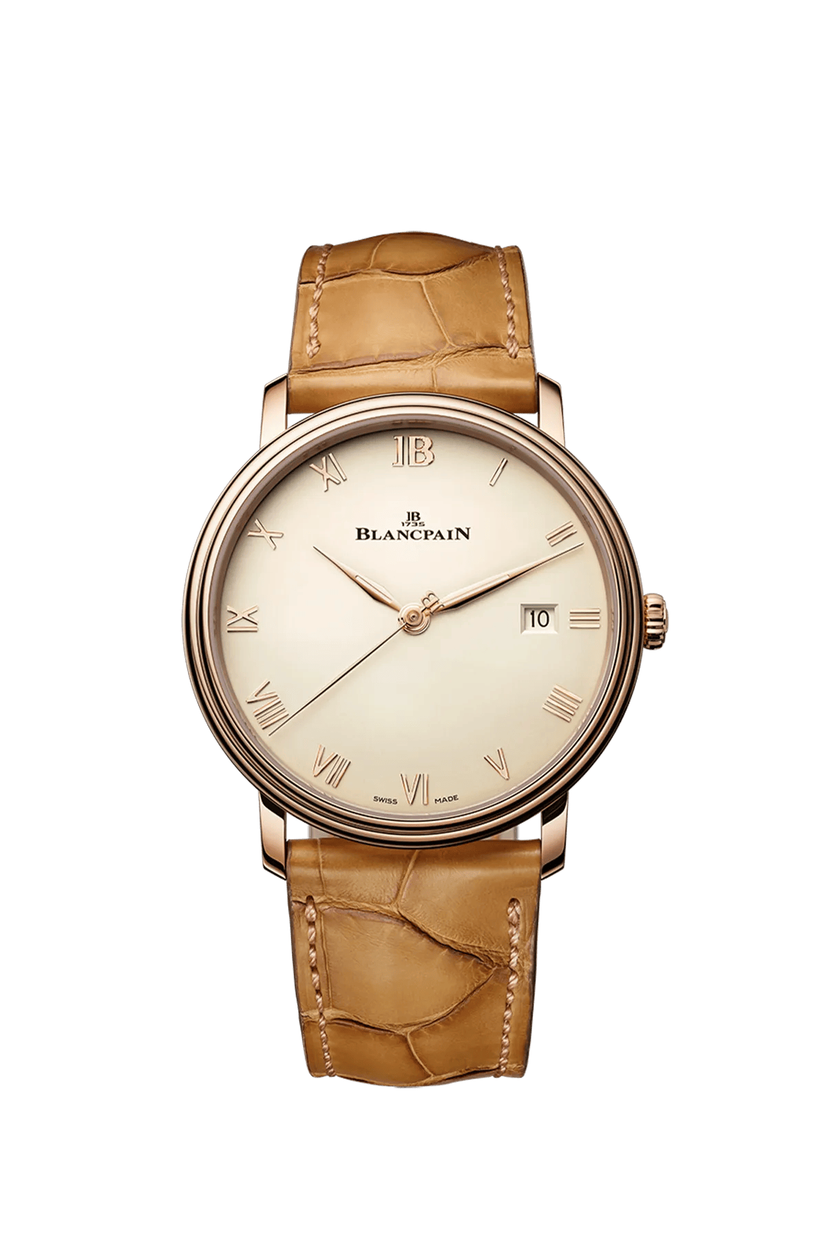 Blancpain Villeret Ultraplate 6651N-3642-55B 40 mm Red Gold Opaline Dial Watch for Men
