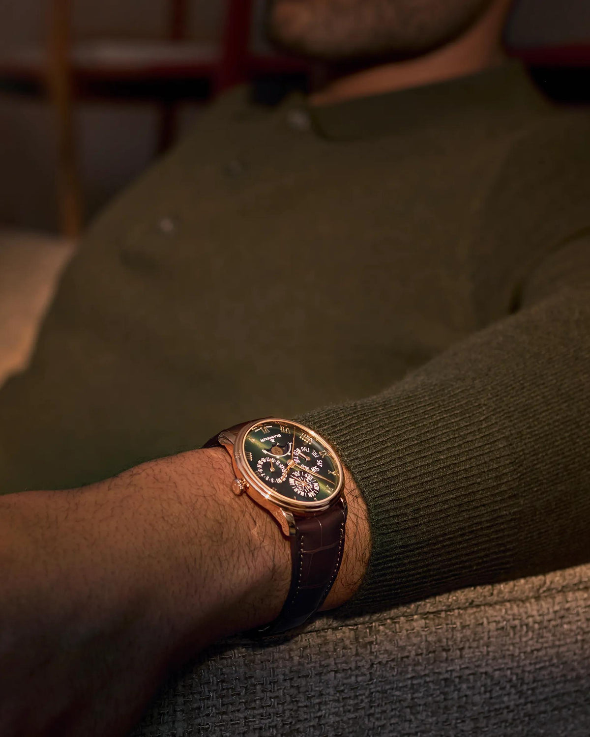 Blancpain Villeret Quantième Perpétuel 6656-3653-55B – on the wrist
