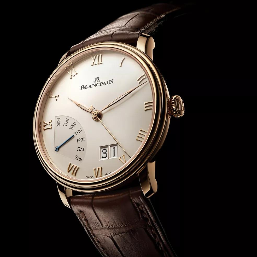 Blancpain Villeret Grande Date Jour Rétrograde 6668-3642-55B – three-quarter view