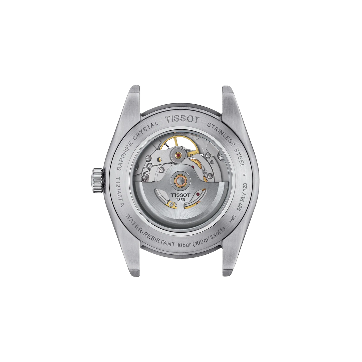 Tissot Gentleman Open Heart 40mm T127.407.11.031.01 Watch for Men - case-back view