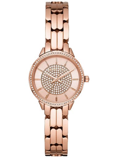 Michael Kors Women Allie Rose Gold Dial Stainless Steel Analogue Watch - Kamal Watch Company