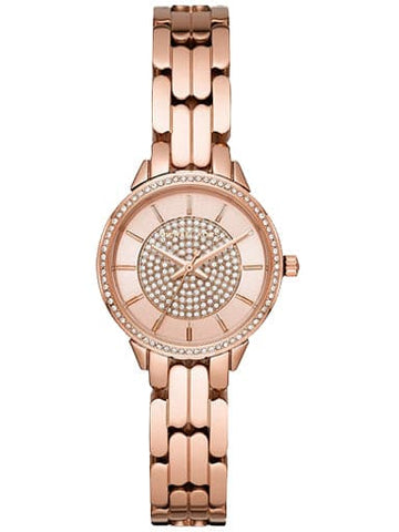 Michael Kors Women Allie Rose Gold Dial Stainless Steel Analogue Watch - Kamal Watch Company