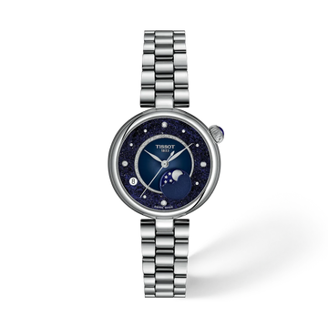 Tissot Desir Women Quartz Blue Dial Analog Stainless Steel Watch T1522231149600