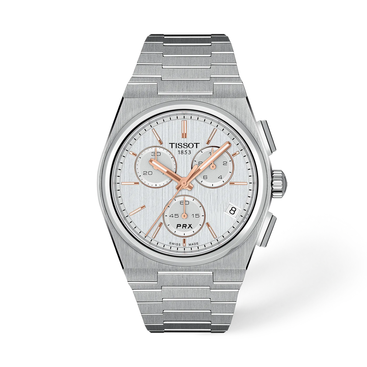 Tissot PRX Chronograph Men Silver Dial Watch 41mm T137.417.11.031.00