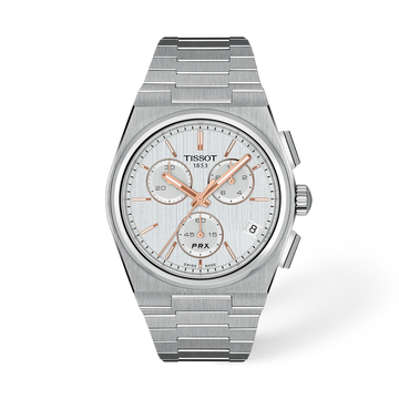 Tissot PRX Chronograph Men Silver Dial Watch 41mm T137.417.11.031.00