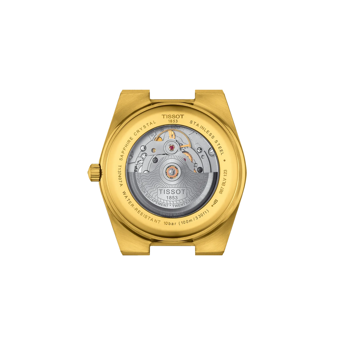 Tissot PRX 40mm T137.407.33.021.00 Watch for Men - case-back view