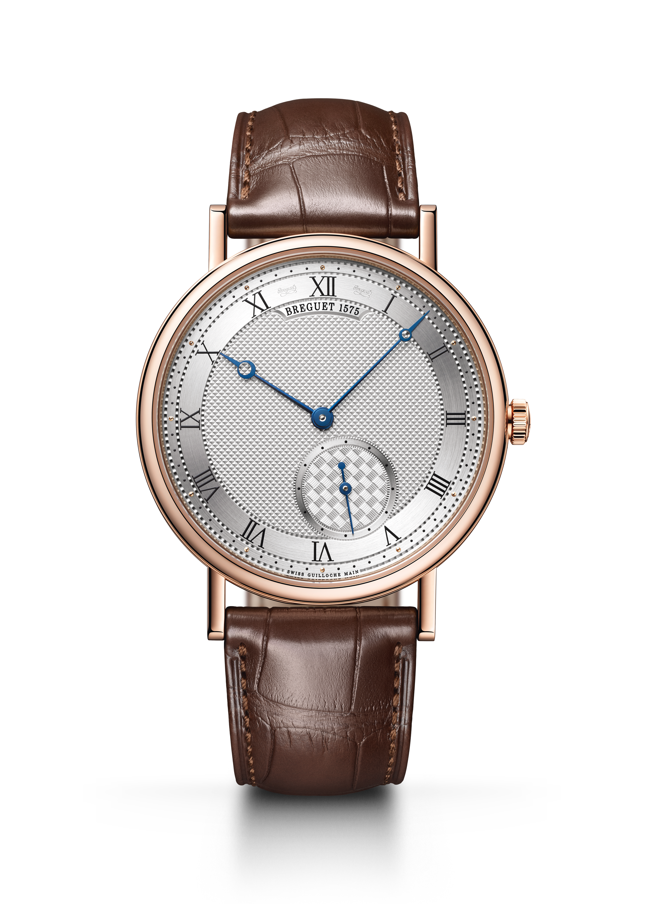 Breguet Classique 7147 7147BR/12/9WU 40 mm Rose Gold Silver Dial Watch for Men