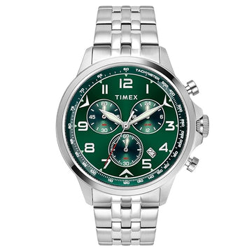 TIMEX Men Green Round Dial Analog Chronograph Watch - TWEG25100