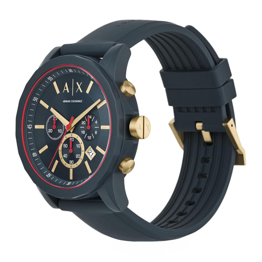 Armani Exchange AX1335 Silicon Chronograph Watch for Men