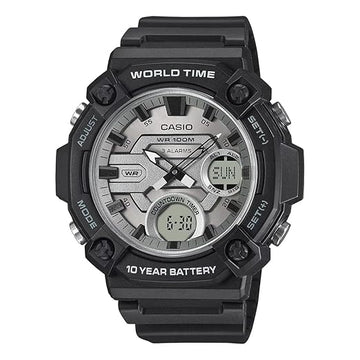 Casio AD284 Youth Analog-Digital Silver Dial for Men
