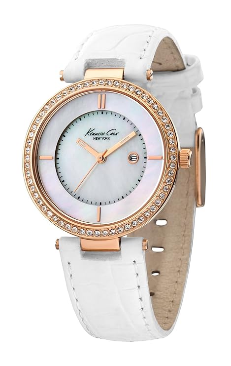 Kenneth Cole Analog Mother Of Pearl Dial Women's Watch - IKC2676