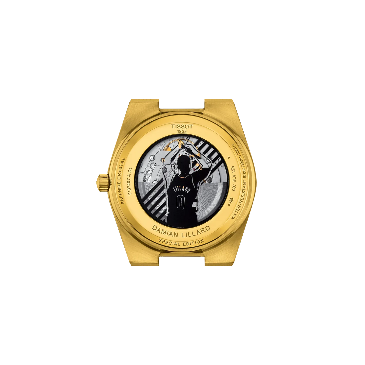 Tissot PRX Damian Lillard Special Edition 40mm T137.407.33.051.00 Watch for Men - case-back view
