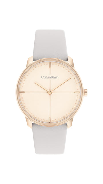 Calvin Klein Unisex Quartz Leather 25200162 - Kamal Watch Company
