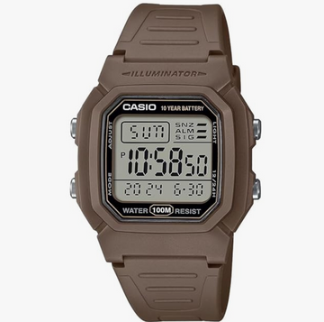 Casio Youth Unisex Quartz Black Dial Digital Resin Watch D334