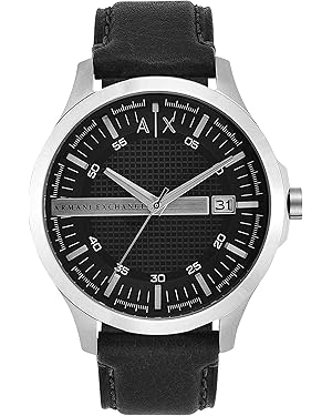 Armani Exchange AX2101 Hampton Leather Analogue Watch for Men