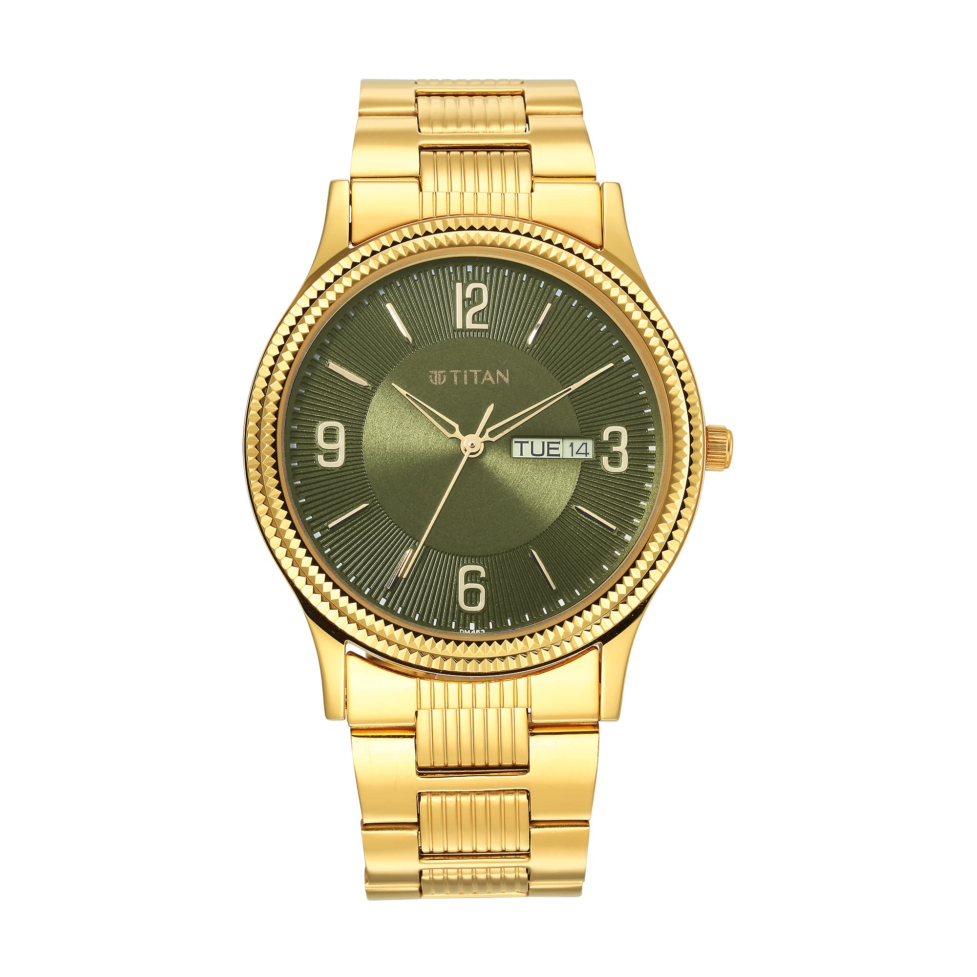 Titan 1650Ym08/Nr1650Ym08 Karishma Analog Green Dial Watch for Men