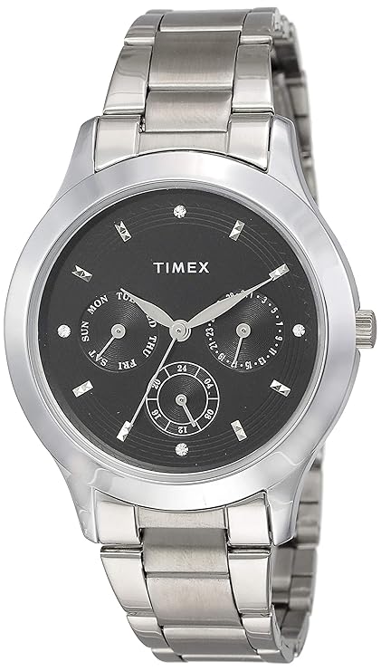 TIMEX E-Class Multi Function Analog Black Dial Women's Watch - TI000Q80400