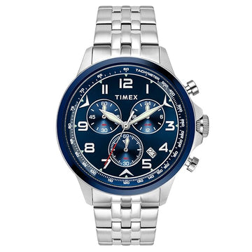 TIMEX Men Blue Round Dial Analog Chronograph Watch - TWEG25101