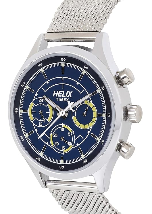 helix Analog Blue Dial Men's Watch-TW003HG26