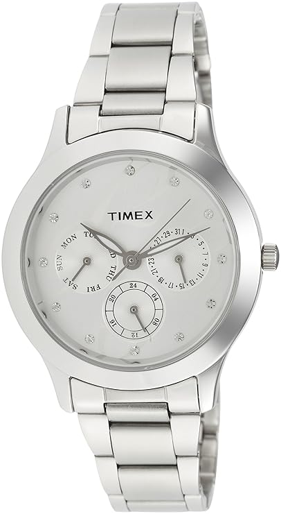 TIMEX E-Class Analog Silver Dial Women's Watch - TI000Q80000