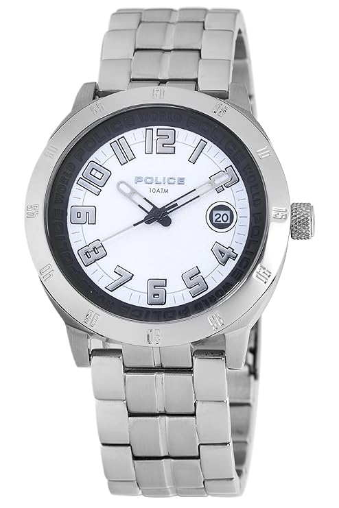 Police Analog White Dial Men's Watch - PL11807JS/04M
